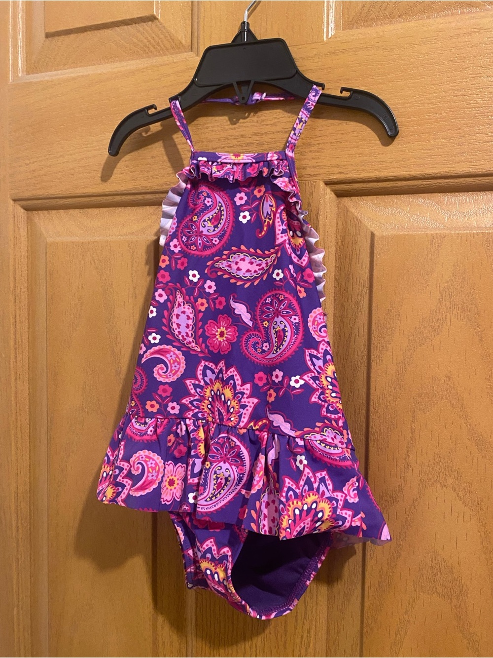 Gymboree Purple Pink Paisley One-Piece Swimsuit